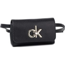 Saszetka nerka CALVIN KLEIN - Re-Lock Waistbag K60K605584 BDS. Czarne nerki damskie Calvin Klein, bez wzorów, ze skóry ekologicznej, młodzieżowe, bez dodatków. Za 399,00 zł.