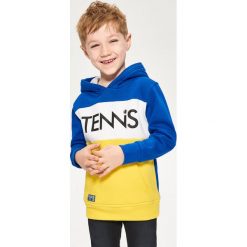 Bluza z kapturem - Niebieski. Niebieskie bluzy damskie Reserved, s, bez wzorów, z kapturem, bez rękawów, z kapturem. Za 139,99 zł.