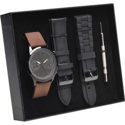 Zegarek w stylu chronograf 3x1 z wymiennymi paskami. Brązowe zegarki męskie Top Secret. Za 119,99 zł.