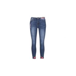 Jeansy straight leg Desigual TERIAOL. Niebieskie jeansy damskie marki Desigual. Za 307,30 zł.