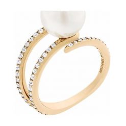 Michael Kors Kobiety Pierścień Z Perełek I Kryształów mkj6313710 (Obwód 58 Mm). Szare pierścionki damskie marki Michael Kors, z kryształem. W wyprzedaży za 464,00 zł.
