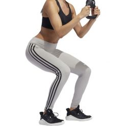 Legginsy adidas Believe This 3-Stripes EB3710. Spodnie damskie Adidas, z poliesteru, na fitness i siłownię. Za 229,00 zł.