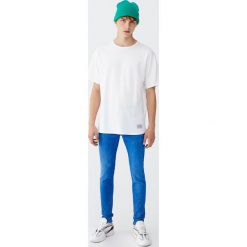 Jeansy skinny fit. Niebieskie jeansy męskie marki Pull&Bear, m, bez wzorów. Za 109,00 zł.