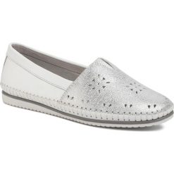 Półbuty LASOCKI - WI23-SARA-04 White. Szare półbuty damskie Lasocki, bez wzorów, ze skóry, bez obcasa, na płaskiej podeszwie, bez zapięcia. Za 139,99 zł.