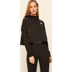 Nike Sportswear - Bluza. Czarne bluzy damskie Nike Sportswear, s, z nadrukiem, z bawełny, bez rękawów, z kapturem. Za 359,90 zł.