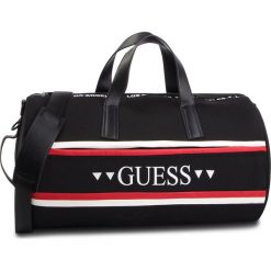 Torba GUESS - Stanford Travel TM6666 POL92 BLA. Czarne plecaki męskie marki Guess, z aplikacjami, z materiału. Za 589,00 zł.