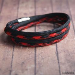 Bransoletki męskie: męska bransoletka :: sailor :: BLACK&RED :: S