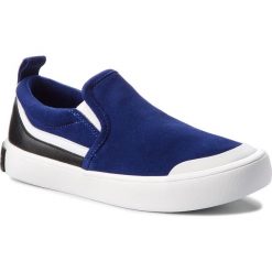Tenisówki CALVIN KLEIN JEANS - Dacio S1756 Ocean/White/Black. Niebieskie półbuty męskie Calvin Klein Jeans, bez wzorów, z jeansu, eleganckie, bez zapięcia. W wyprzedaży za 289,00 zł.