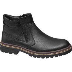 Kozaki męskie Highland Creek czarne. Czarne buty zimowe męskie marki Highland Creek, z materiału, na zamek. Za 159,90 zł.