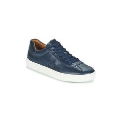 Buty Polo Ralph Lauren COURT 100. Niebieskie trampki męskie Polo Ralph Lauren, bez wzorów, bez zapięcia. Za 454,30 zł.