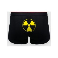 Bokserki męskie Radioactive 2. Czerwone majtki chłopięce MegaKoszulki, bez wzorów, z elastanu. Za 49,90 zł.