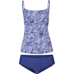 Tankini (2 części) bonprix ciemnoniebiesko-biały. Niebieskie stroje kąpielowe damskie bonprix, bez wzorów. Za 64,99 zł.