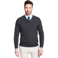 Sweter FABRIZIO SWSR000109. Szare swetry męskie Giacomo Conti, m, bez wzorów, z wiskozy, bez kołnierzyka, bez kaptura. Za 229,00 zł.