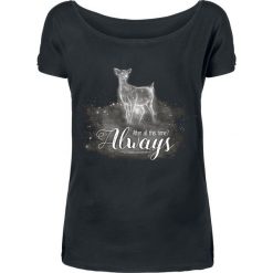 Harry Potter Always Koszulka damska czarny. Czarne koszulki damskie marki Harry Potter, l, z nadrukiem, bez kołnierzyka, bez rękawów. Za 79,90 zł.