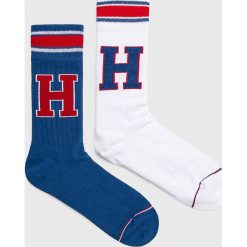 Tommy Hilfiger - Skarpety (2-pack). Białe skarpetki męskie marki TOMMY HILFIGER, z elastanu. Za 59,90 zł.