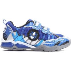 Niebieskie Buty Sportowe Transform Yourself. Niebieskie buciki niemowlęce marki Born2be, ze skóry, z okrągłym noskiem, na obcasie, na rzepy. Za 69,99 zł.