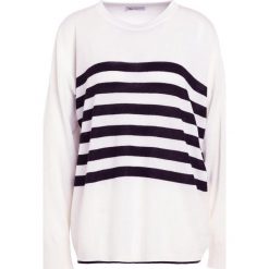 Swetry klasyczne damskie: Johnstons Cashmere GAUZY Sweter black/white