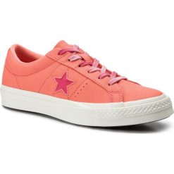 Tenisówki CONVERSE - One Star Ox 564152C Turf Orange/Strawberry Jam. Pomarańczowe półbuty damskie Converse, bez wzorów, z gumy, bez zapięcia. W wyprzedaży za 219,00 zł.