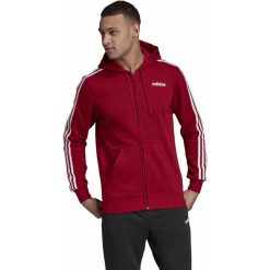 MĘSKA BLUZA ADIDAS PERFORMANCE 3-STRIPES (XXL). Czerwone bluzy męskie Adidas, xxl, w paski, z bawełny, z kapturem, bez rękawów, z kapturem. W wyprzedaży za 219,99 zł.