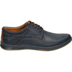 Półbuty męskie - 827 CRA BLUE. Niebieskie półbuty skórzane męskie Venezia. Za 199,00 zł.