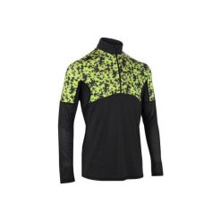 BLUZA THERMIC 900 SZARO-ŻÓŁTA. Czarne bluzy męskie marki ARTENGO, na zimę, l, z długim rękawem, długie. Za 59,99 zł.