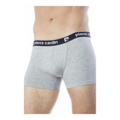 Bokserki PCU24 Grigio Melange - Szare Pierre Cardin. Szare bokserki męskie marki Pierre Cardin SX, bez wzorów. Za 41,90 zł.