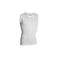 Koszulka Bez Rękawów Na Rower 500 Męska B'twin. Białe t-shirty męskie marki B'TWIN, xs, z elastanu, bez rękawów, rowerowe. Za 49,99 zł.