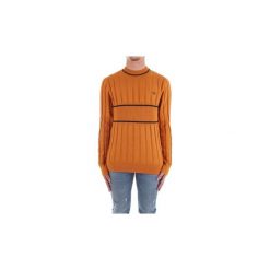 Swetry Fred Perry K5509. Pomarańczowe swetry męskie Fred Perry, s, bez wzorów, bez kołnierzyka, bez kaptura. Za 816,48 zł.