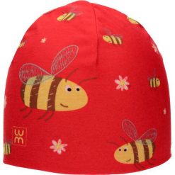 Dwuwarstwowa czapka Micro Double kid bee. Czerwone czapeczki niemowlęce LUM. Za 52,44 zł.