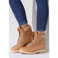 Camelowe Traperki Bug Fly. Brązowe buty zimowe damskie vices. Za 89,99 zł.