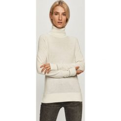 Calvin Klein - Sweter. Białe swetry męskie Calvin Klein, s, bez wzorów, z elastanu, z golfem, bez kaptura. Za 499,90 zł.