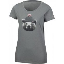 Columbia Koszulka Unbearable Tee Charcoal Heather M. Brązowe bluzki sportowe damskie Columbia, m, z materiału. W wyprzedaży za 75,00 zł.