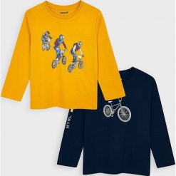 Mayoral - Longsleeve dziecięcy 92-134 cm (2-pack). Czerwone t-shirty chłopięce Mayoral, z nadrukiem, z bawełny, z długim rękawem. Za 96,90 zł.