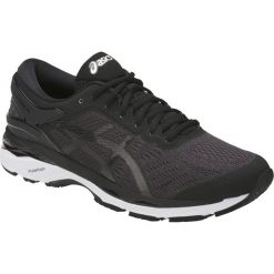 Asics Gel-Kayano 24 T749N-9016 buty do biegania męskie czarne 42. Czarne buty sportowe męskie Asics, z tkaniny, bez zapięcia, do biegania, asics gel kayano. W wyprzedaży za 519,99 zł.