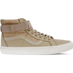 Kremowe Trampki Vans SK8 HI REISSUE STRAP UB5. Białe trampki i tenisówki damskie Molly.pl, w paski, z zamszu, z paskami. Za 399,00 zł.