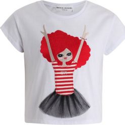 Sonia Rykiel AMEL Tshirt z nadrukiem blanc. Białe t-shirty damskie marki Sonia Rykiel, z nadrukiem, z bawełny. Za 209,00 zł.