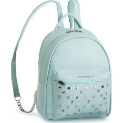 Plecak EVA MINGE - EM-17-05-000158 150. Niebieskie plecaki damskie Eva Minge, bez wzorów, ze skóry, eleganckie. W wyprzedaży za 369,00 zł.