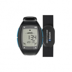 Zegarek cardio do biegania ONRHYTHM 500. Czarne zegarki męskie marki KALENJI, ze stali. Za 169,99 zł.