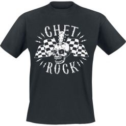 Chet Rock Guitar Head T-Shirt czarny. Czarne t-shirty męskie Chet Rock, l, bez wzorów, rockowe, bez kołnierzyka. Za 99,90 zł.