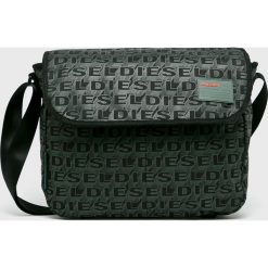 Diesel - Torba. Zielone torby na laptopa Diesel, w paski, z poliesteru, casualowe. Za 439,90 zł.