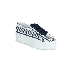 Buty Superga 2790 COT MULTI STRIPE W. Białe trampki i tenisówki damskie Superga, bez wzorów, bez zapięcia. Za 479,00 zł.