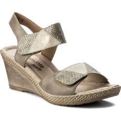 Sandały damskie: Sandały REMONTE BY RIEKER – D0454-43 Gold
