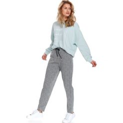 Spodnie damskie w kratę z gumką w pasie. Szare spodnie damskie Top Secret, s. Za 89,99 zł.