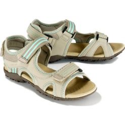 GEOX D0225A SANDAL STREL A C1010 lt grey, sandały damskie. Szare sandały damskie Geox, bez wzorów, bez obcasa, na rzepy. Za 309,90 zł.