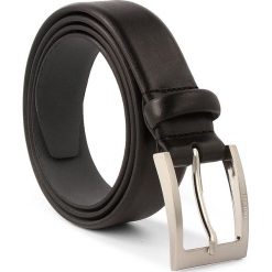 Pasek Męski BOSS - Brondon 5029224 Black 002. Czarne paski męskie Boss, w paski, ze skóry. W wyprzedaży za 289,00 zł.