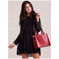 ROVICKY TOREBKA DAMSKA SHOPPER BAG SKÓRA NATURALNA. Szare torby damskie na zakupy ROVICKY, w paski, ze skóry, eleganckie, na ramię, średnie, bez dodatków. Za 308,90 zł.