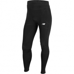Spodnie kompresyjne - MP732036BK. Spodnie męskie New Balance, na jesień, m, bez wzorów, z elastanu, sportowe. W wyprzedaży za 59,99 zł.