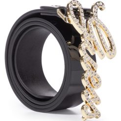 Pasek Damski GUESS - Digital (Pt) BW7269 VIN35 BLA. Czarne paski damskie Guess, w paski, ze skóry ekologicznej. Za 259,00 zł.