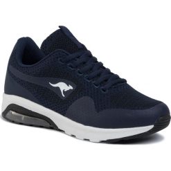 Sneakersy KANGAROOS - Kanga X Adult Knit 81076 000 4013 Dk Navy/Jet Black. Niebieskie półbuty damskie KangaROOS, ze skóry ekologicznej. Za 209,00 zł.
