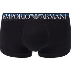 Emporio Armani Bokserki Czarny. Czarne bokserki męskie z elastanu. Za 128,95 zł.